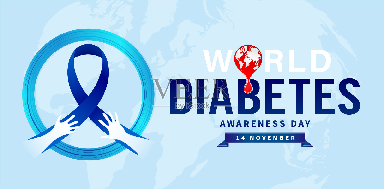 11月14日世界糖尿病意识日插画图片素材