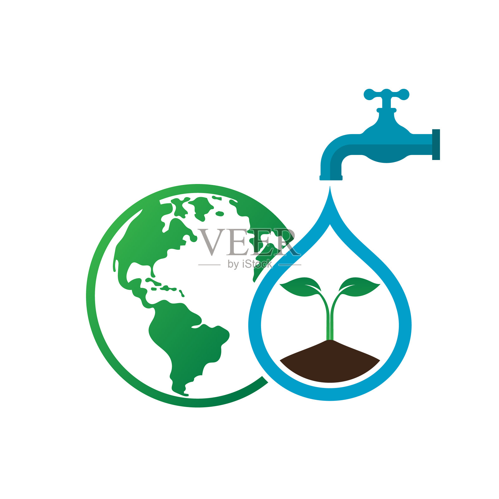 生态友好的插画图片素材