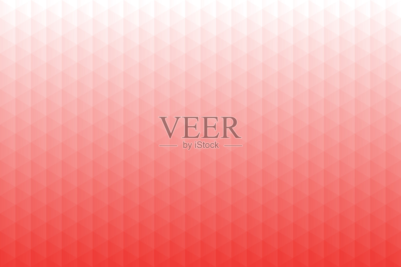 抽象几何背景-马赛克三角形图案-红色梯度插画图片素材