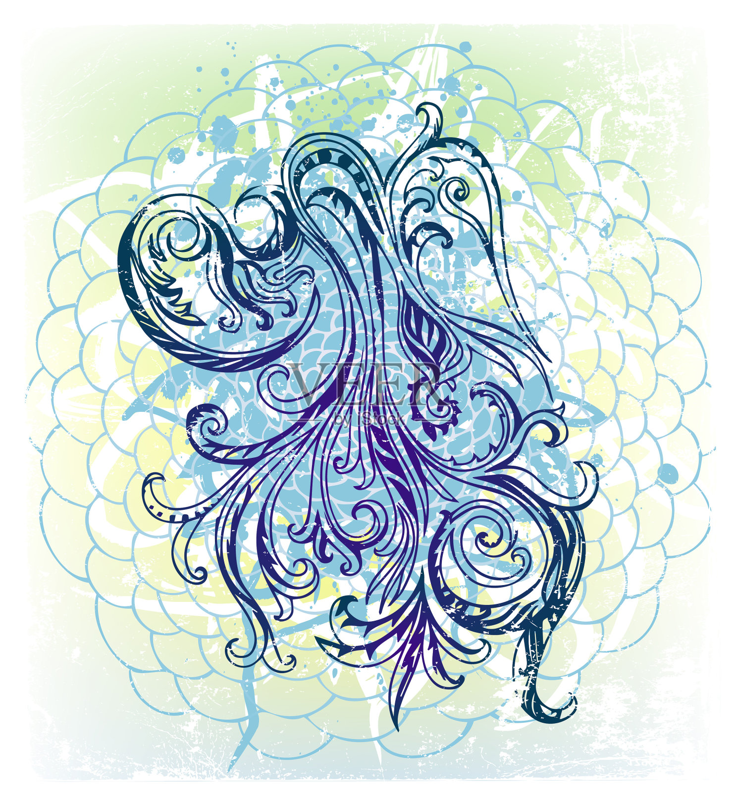 鹳元素插画图片素材