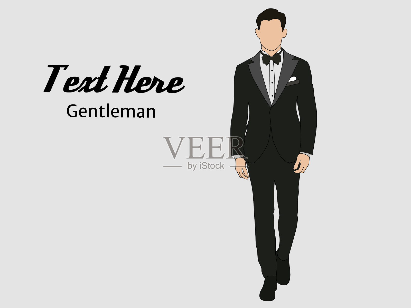 正式的礼服裙插画图片素材