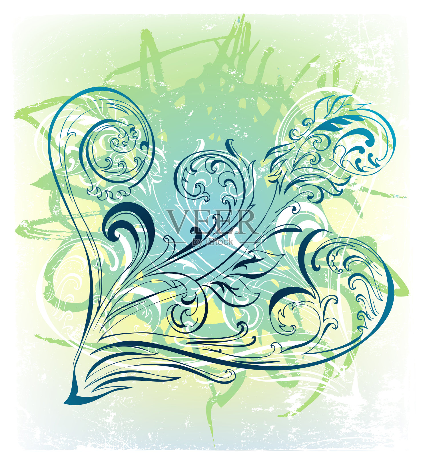 抽象鸟元素插画图片素材