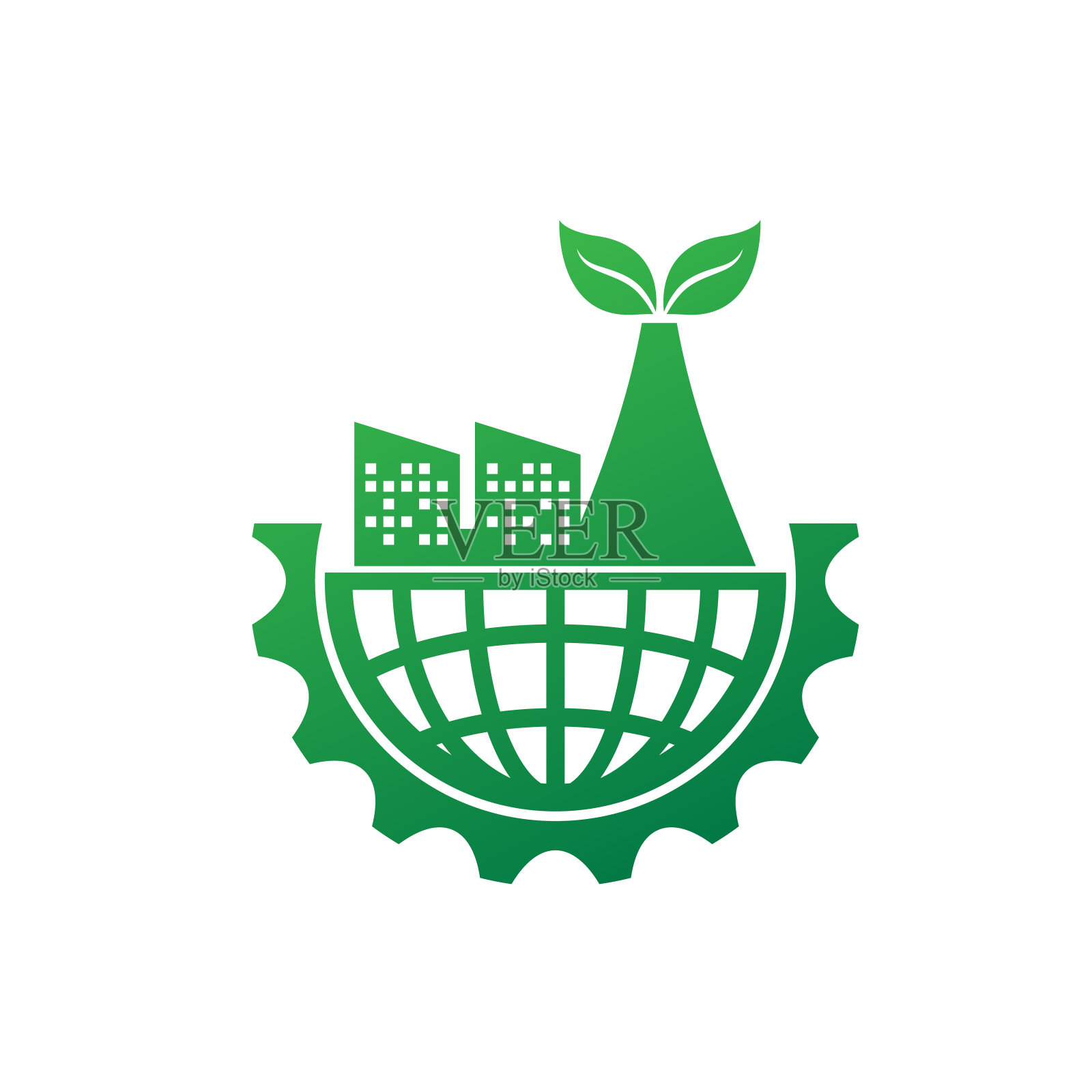 生态工业插画图片素材