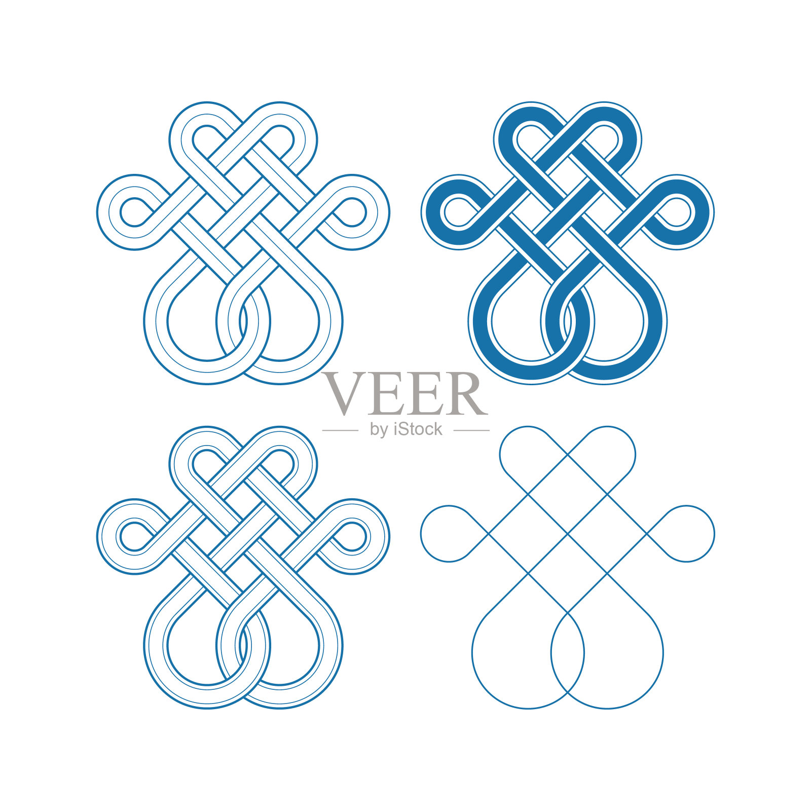 中国吉祥结图案插画图片素材