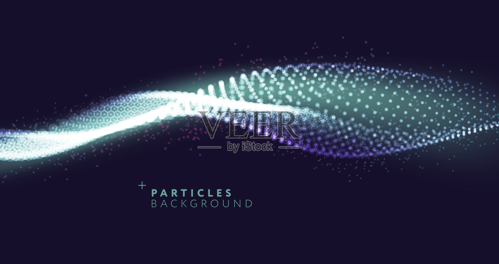 抽象粒子背景与复制空间插画图片素材