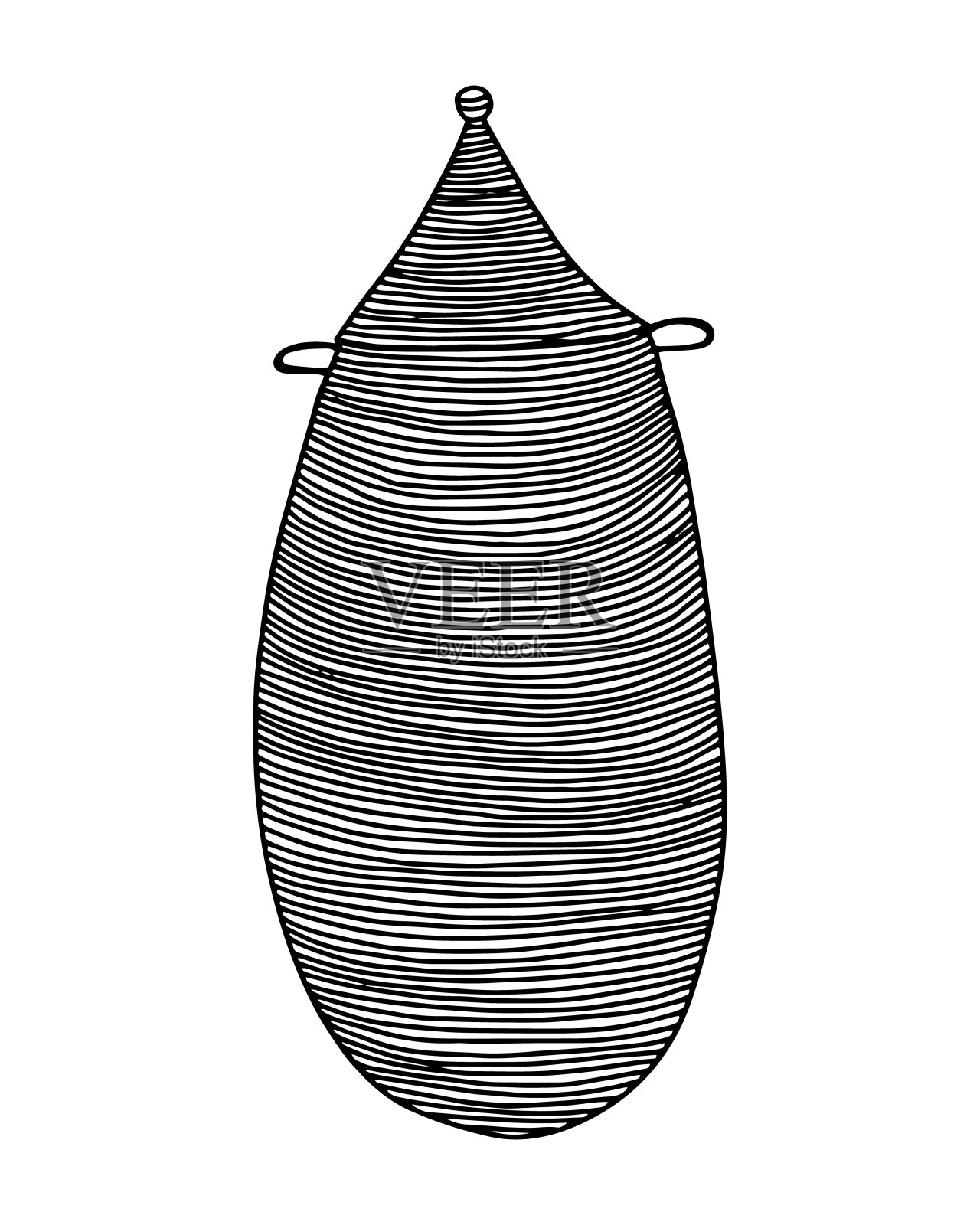 涂鸦洗衣篮剪贴画插画图片素材