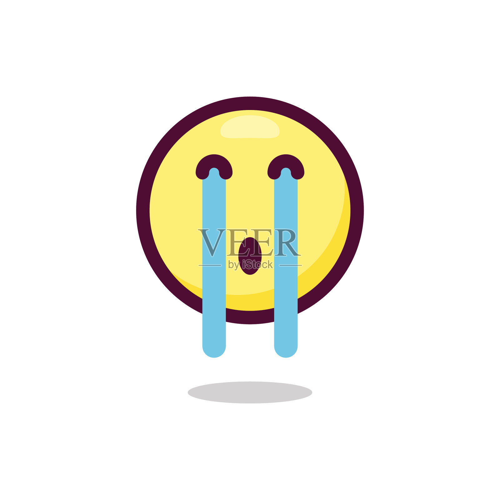 可爱表情符号轮廓设计插画图片素材