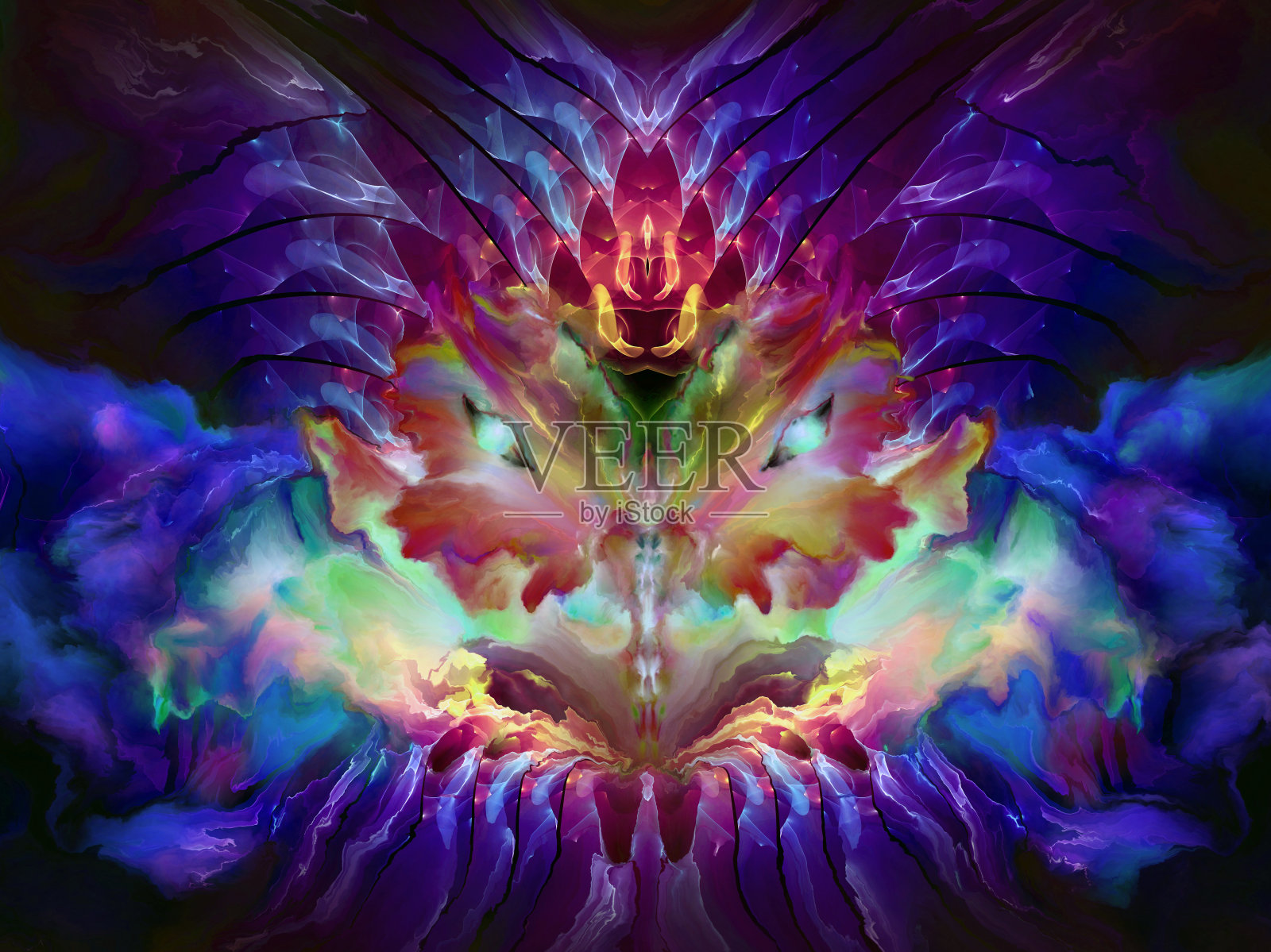 魔法仙女花插画图片素材