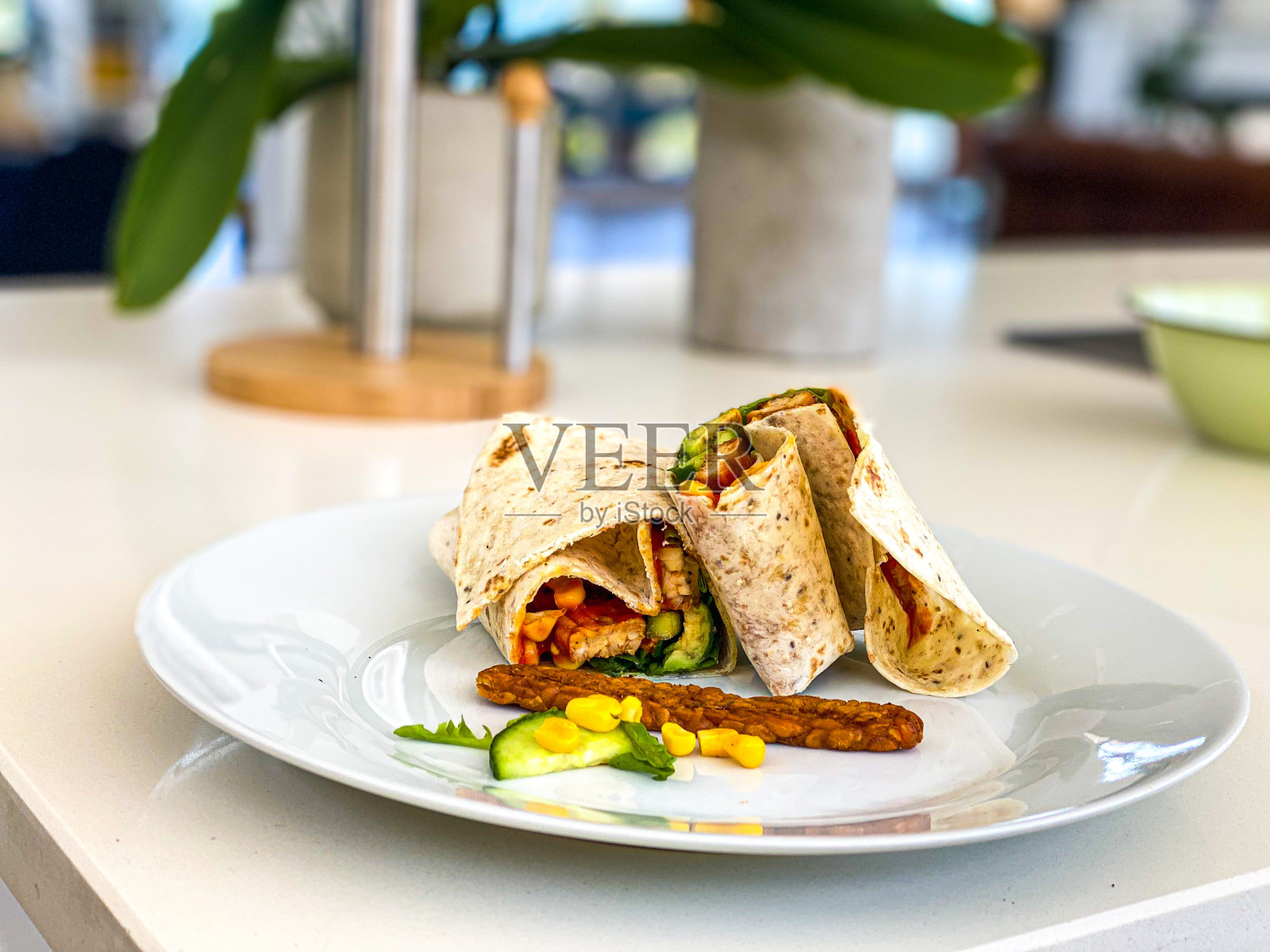 健康的早餐包照片摄影图片