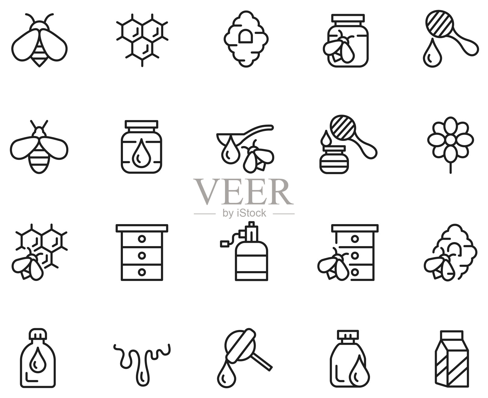 蜂蜜图标设置图标素材