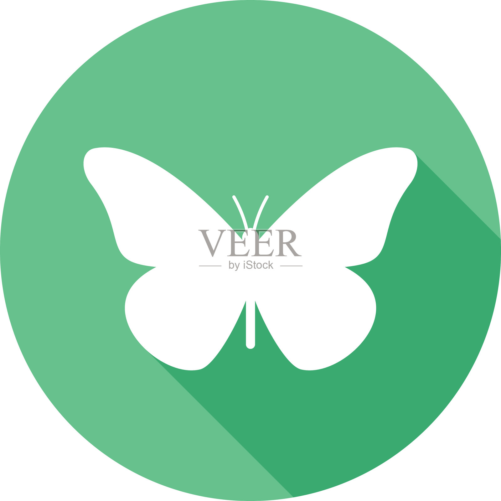 蝴蝶图标剪影2插画图片素材