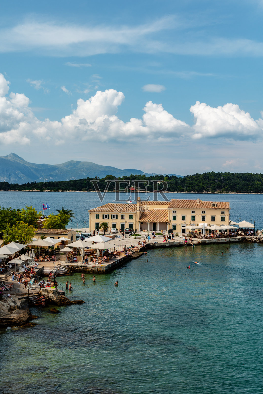 希腊科孚岛的德拉斯提斯照片摄影图片