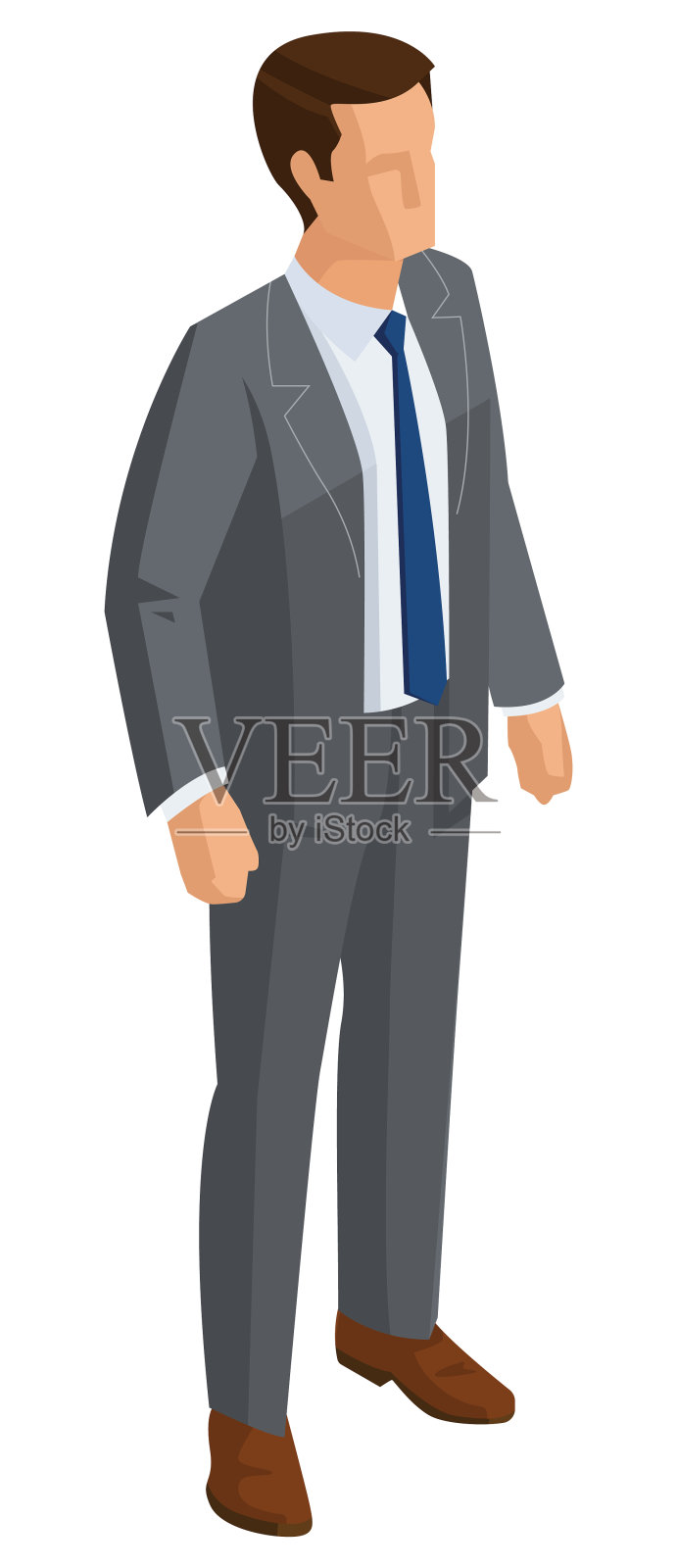 商人等距插画图片素材