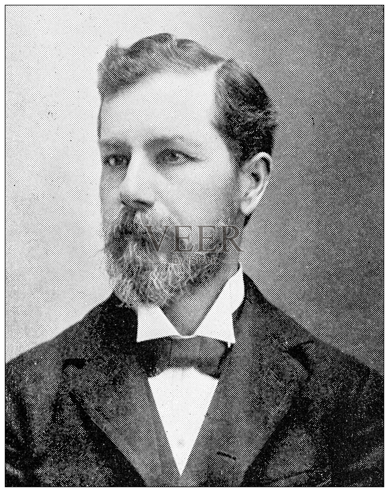 来自堪萨斯州劳伦斯的古董照片,1898年:医生和外科医生,B H莱斯利插画图片素材