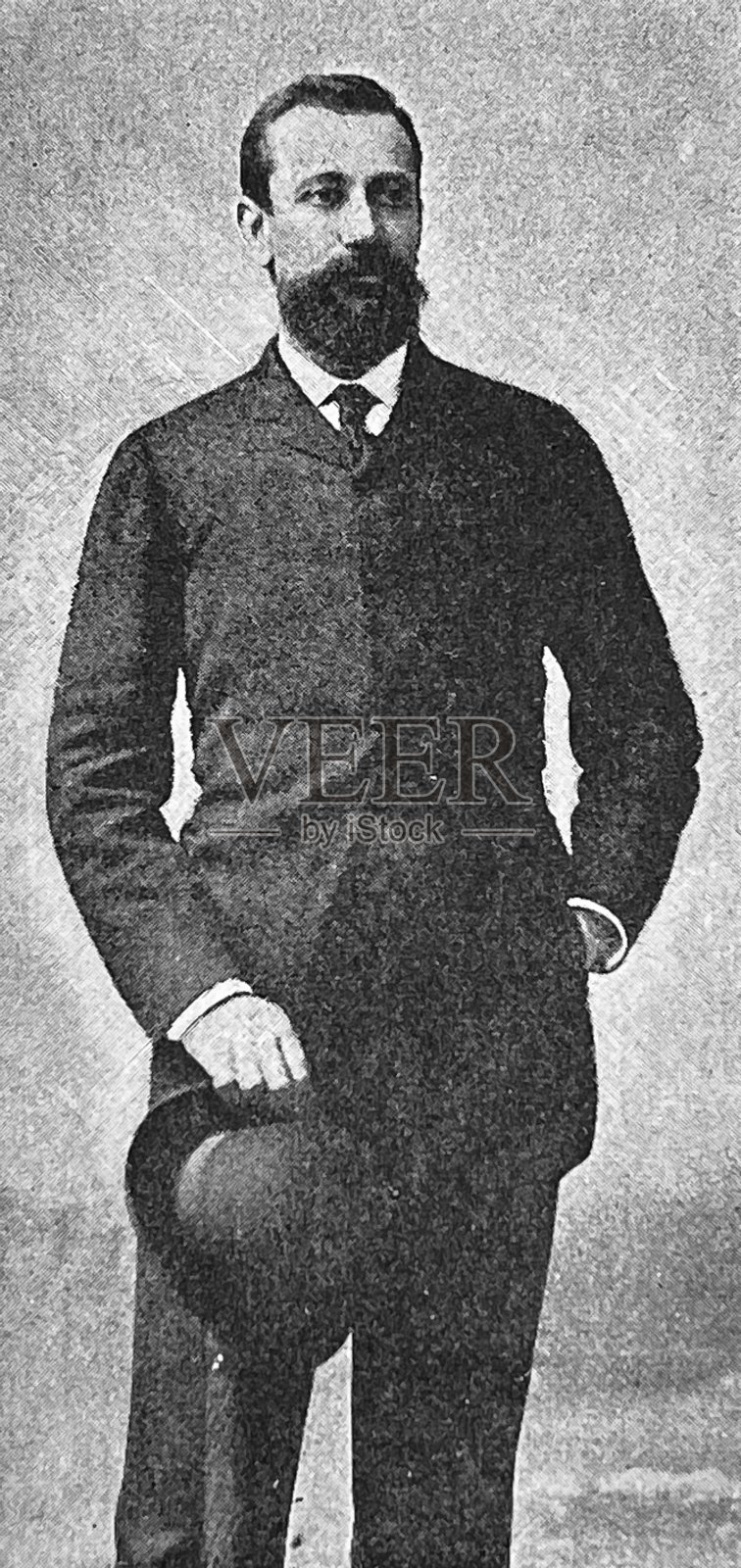 摩纳哥阿尔伯特一世,1848-1922年插画图片素材