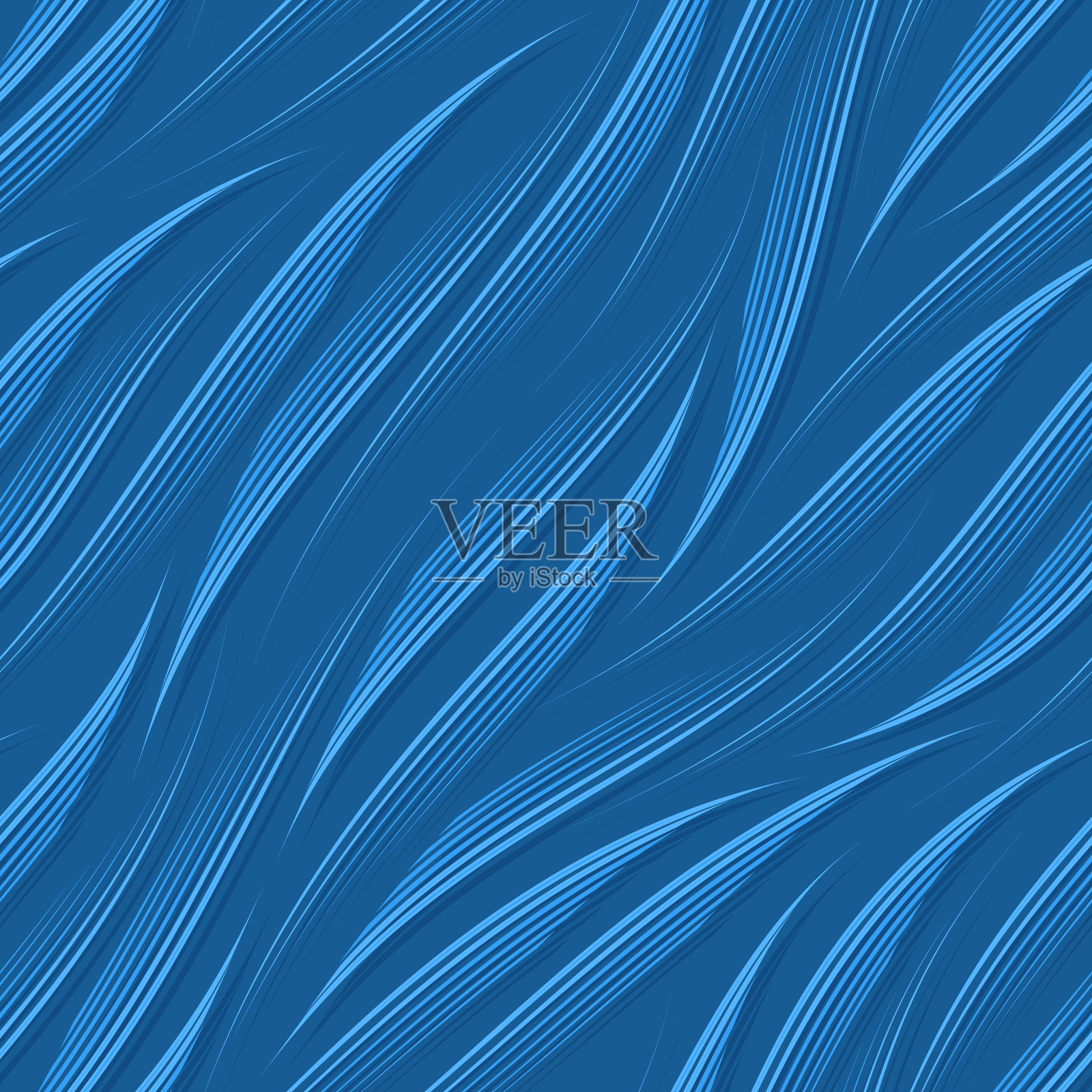 无缝矢量模式的对角线黑色细光滑的线。无缝矢量单色图案的对角线平滑条纹形式的波浪插画图片素材