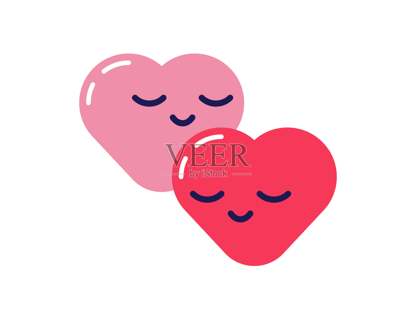 心形表情符号插画图片素材