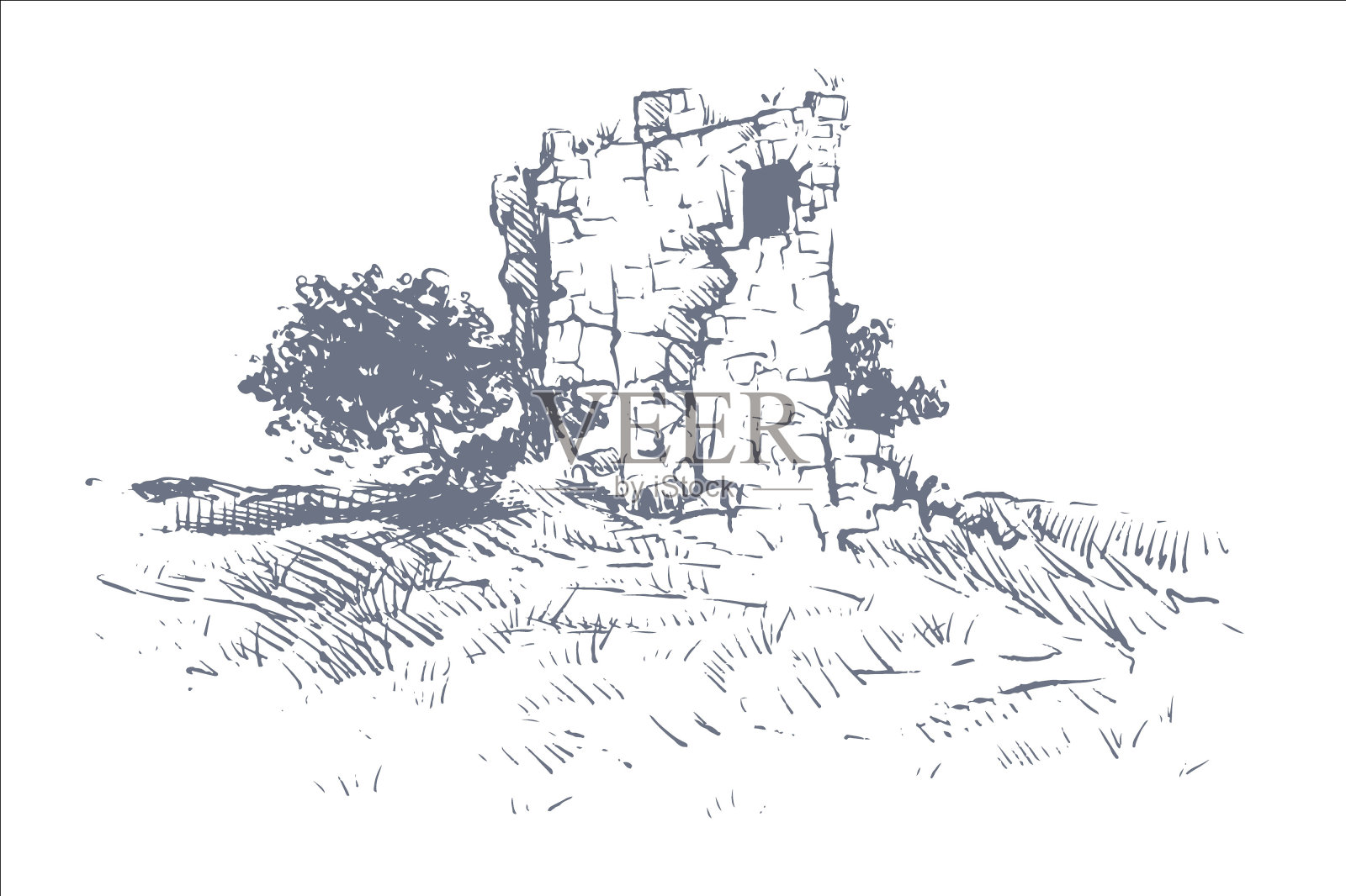 遗址景观插画插画图片素材