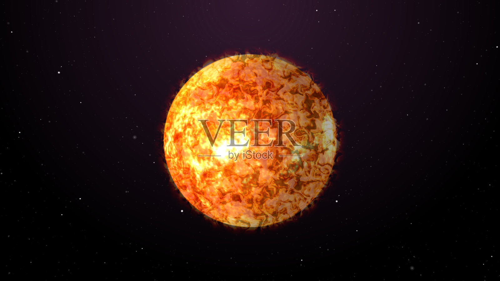 灼热的太阳和宇宙。插画图片素材