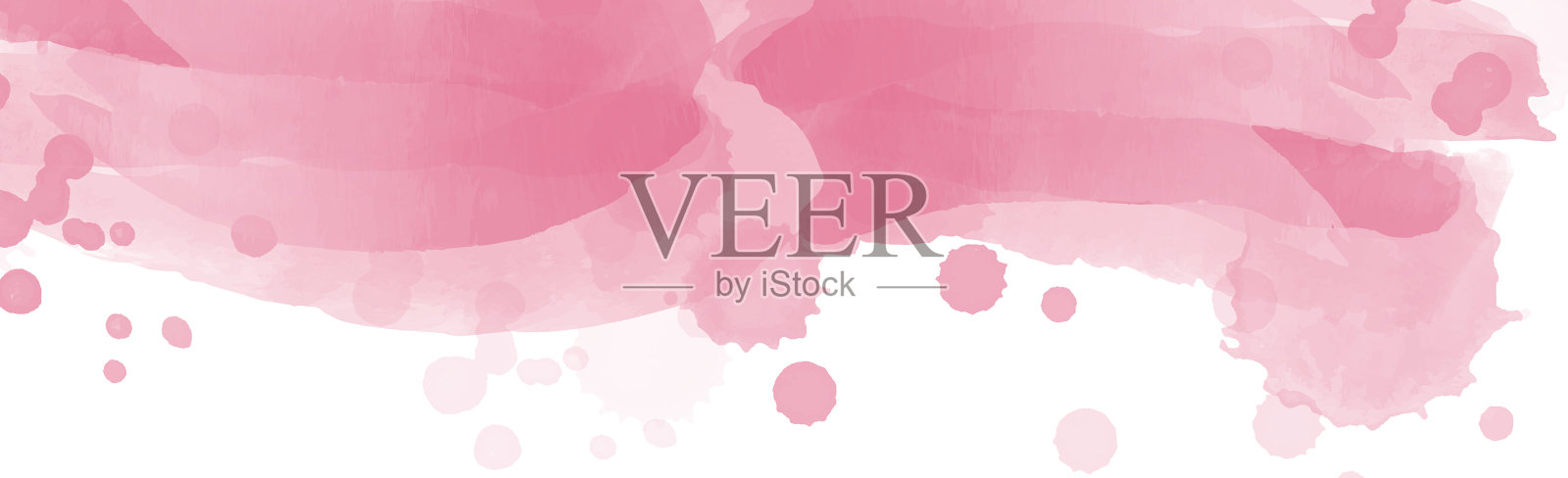 逼真的红色水彩画全景纹理插画图片素材