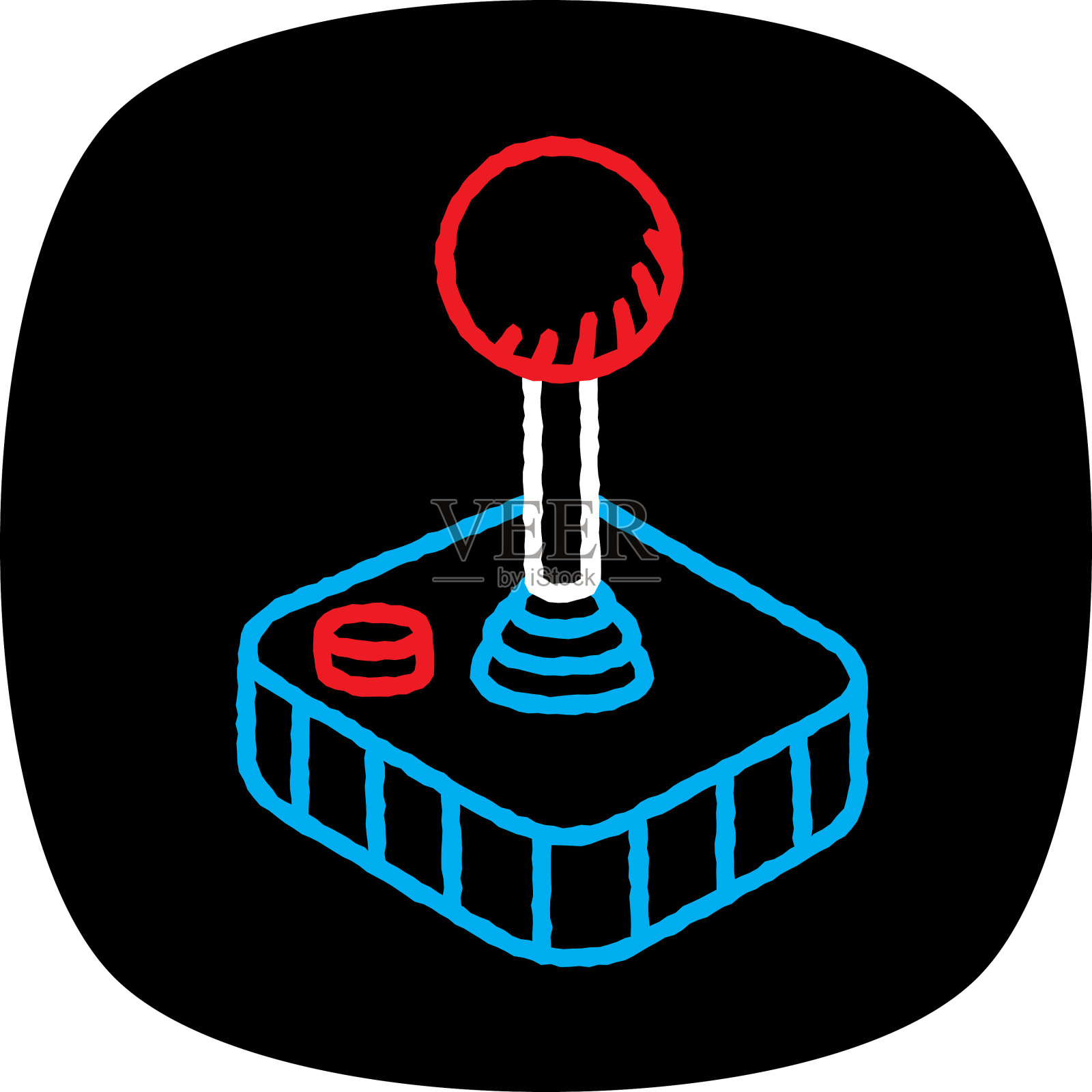 操纵杆涂鸦3插画图片素材