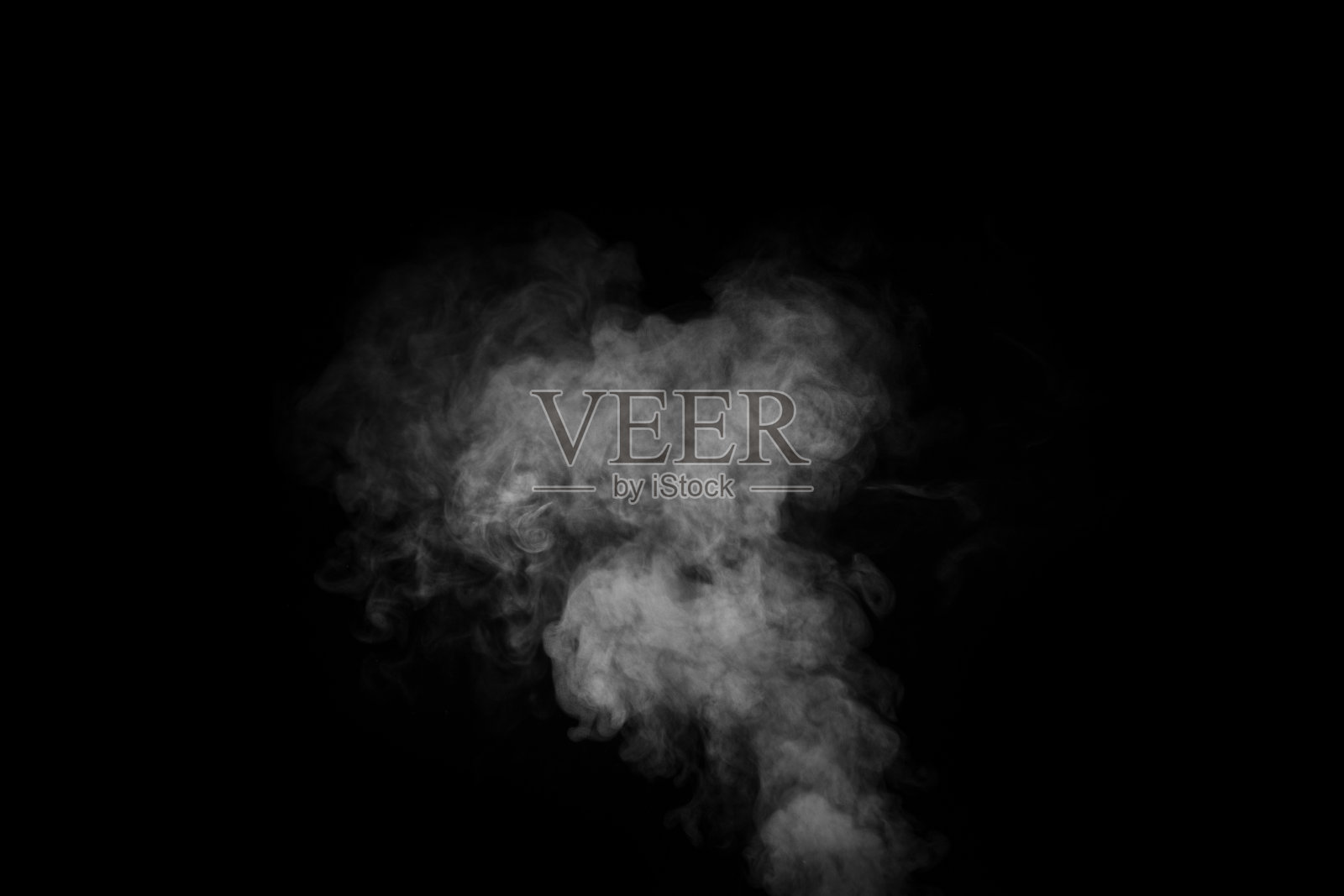黑色背景上的烟雾运动,烟雾背景,黑色背景上的抽象烟雾照片摄影图片