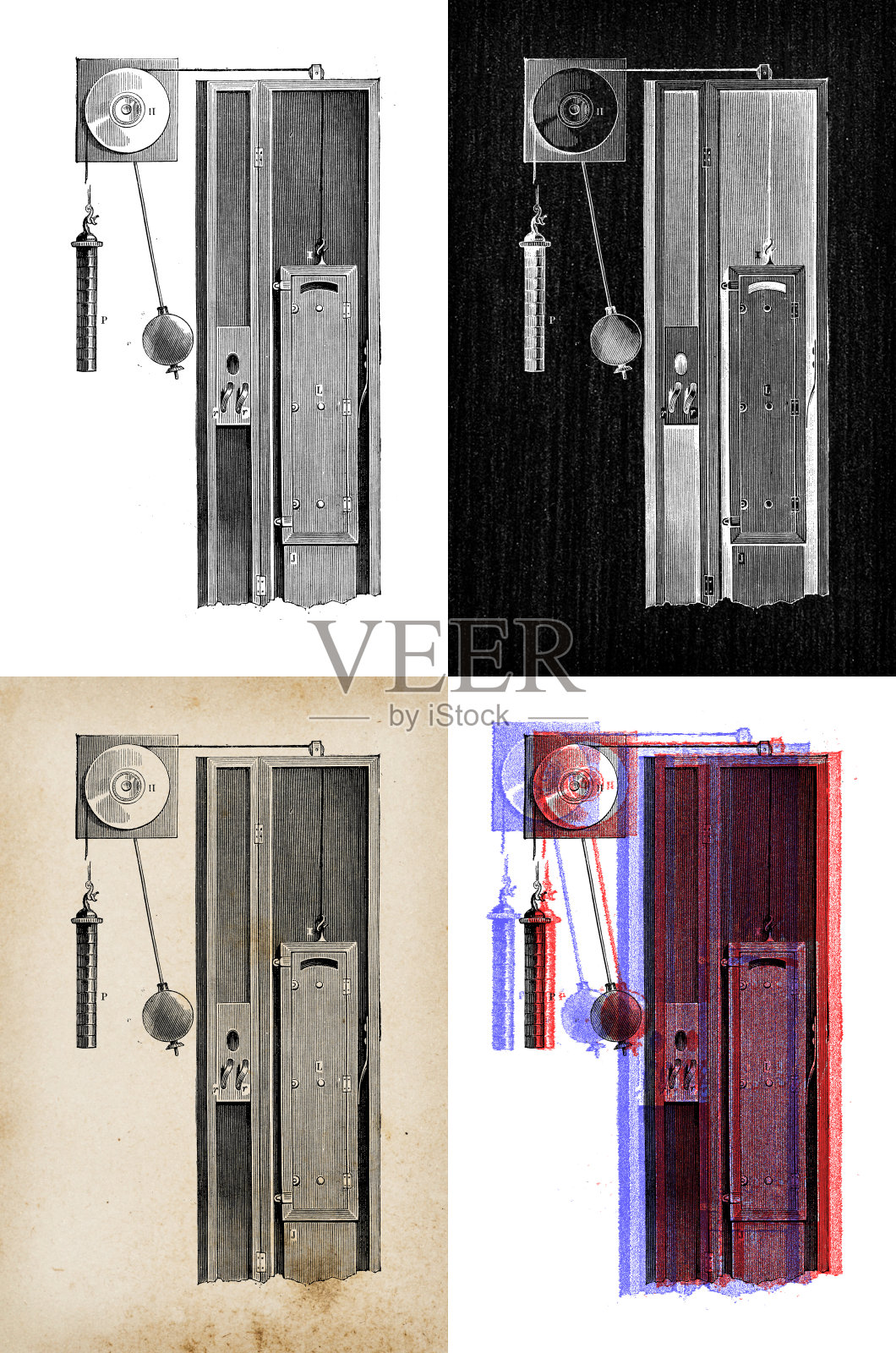 科学发现的古玩插图,摄影:摄影器材插画图片素材