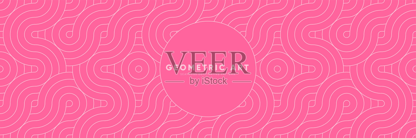 和谐的粉红色抽象无缝图案。传统的日本,中国,印度,韩国的图案和现代设计在无尽的民族,文化美的背景。插画图片素材