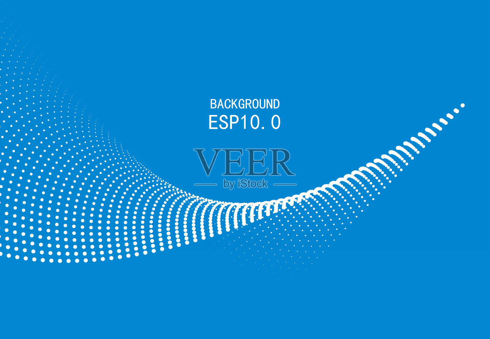 蓝色粒子曲线背景插画图片素材