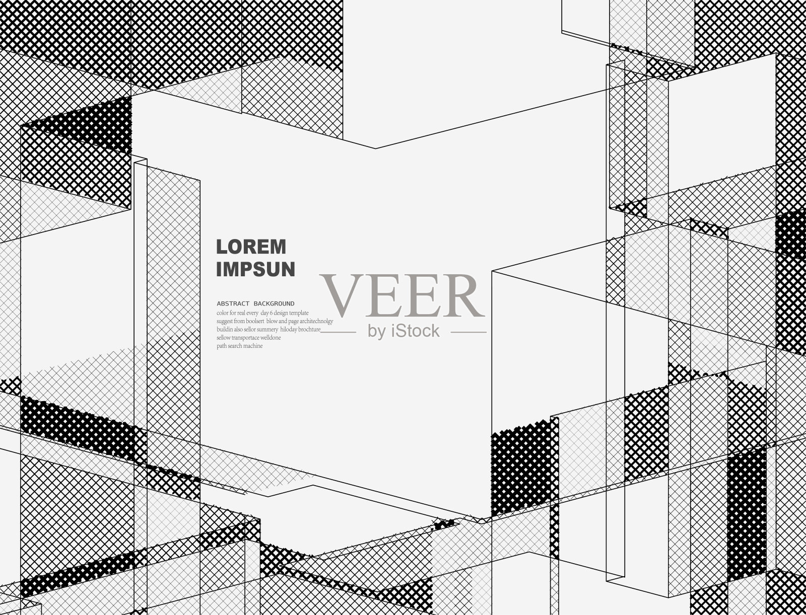 单色条纹与几何线结构背景插画图片素材