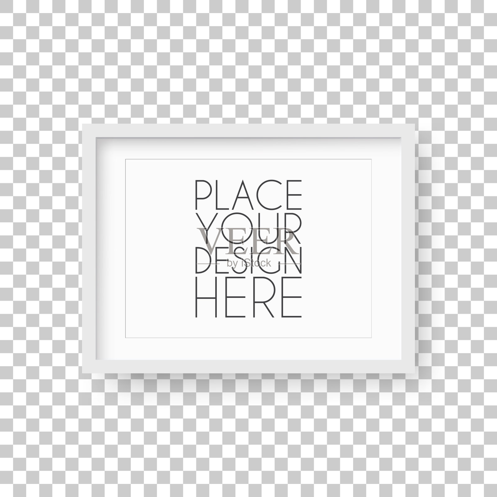 空白背景上的隔离边框插画图片素材