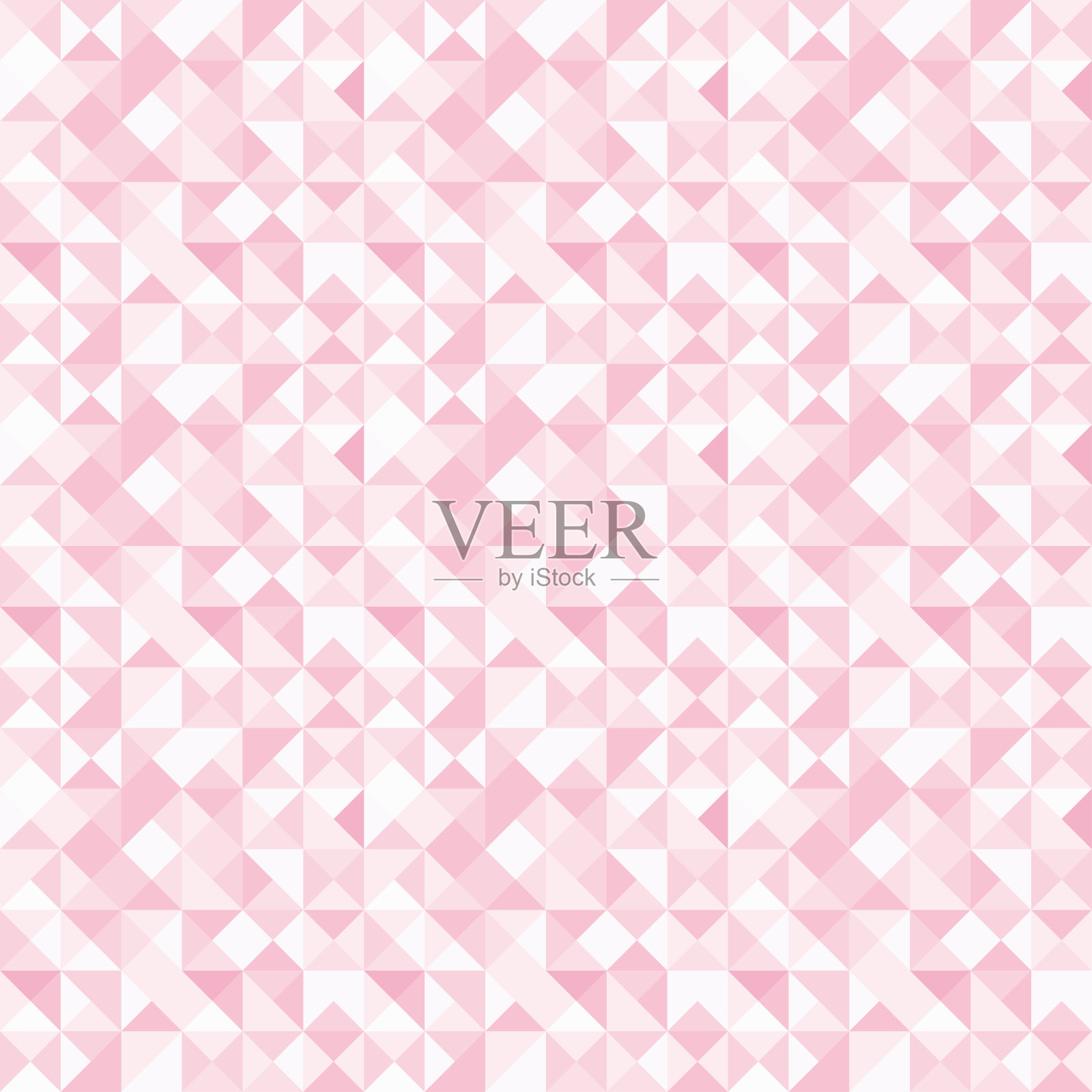 无缝多边形背景图案-多边形-粉色壁纸-矢量插图插画图片素材