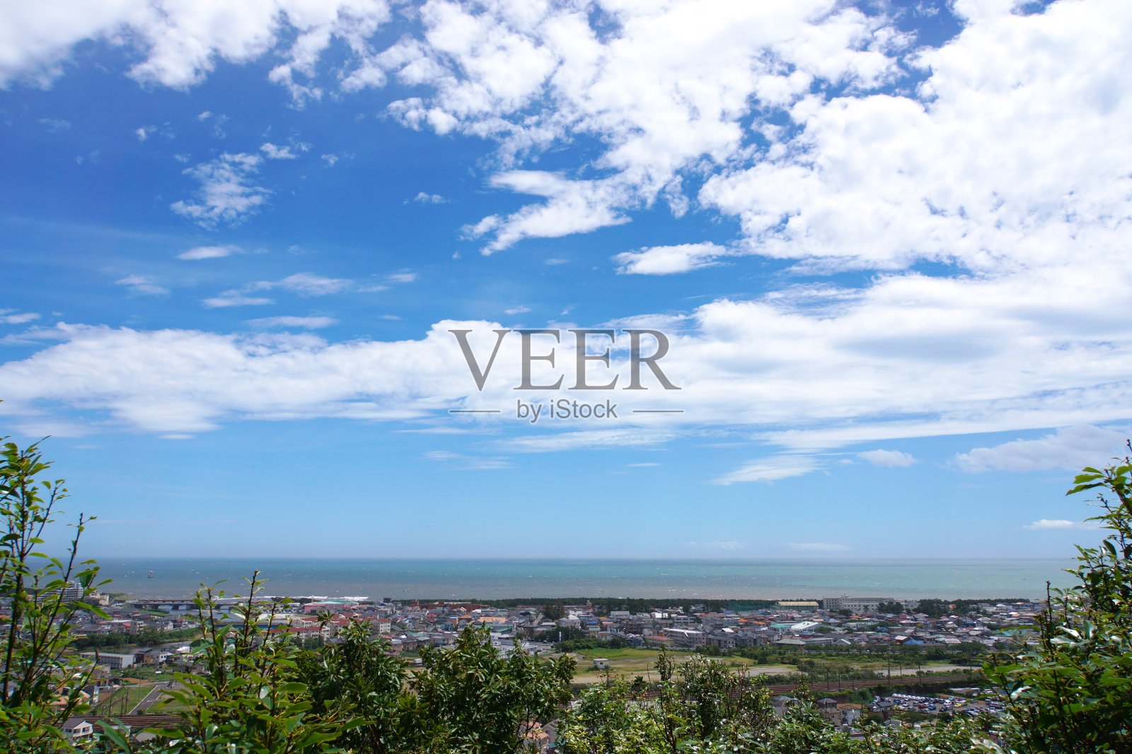 从小山徒步路线看到的相模湾照片摄影图片