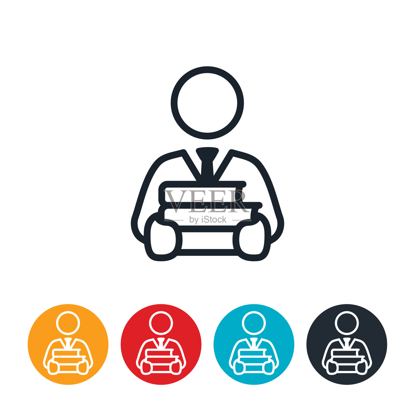 医学院学生图标插画图片素材