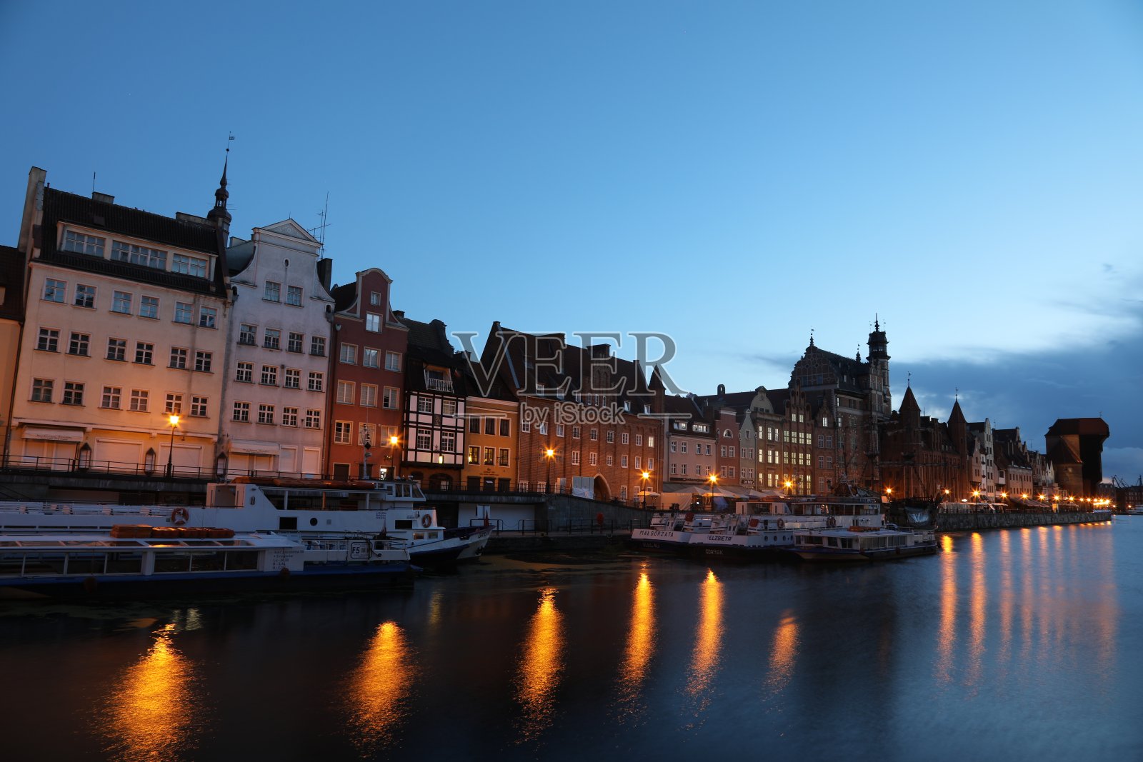 格但斯克城市天际线城市景观港口波兰照片摄影图片