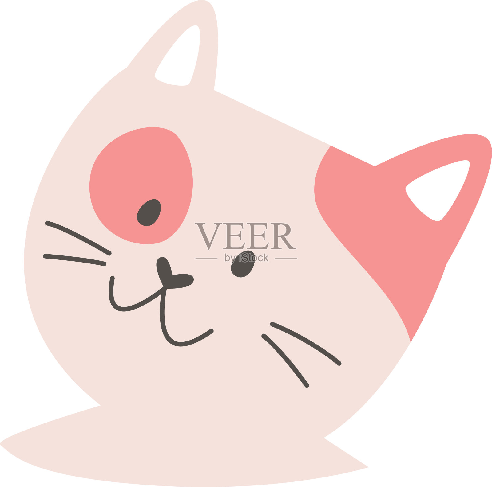 443年元素猫在杯插画图片素材