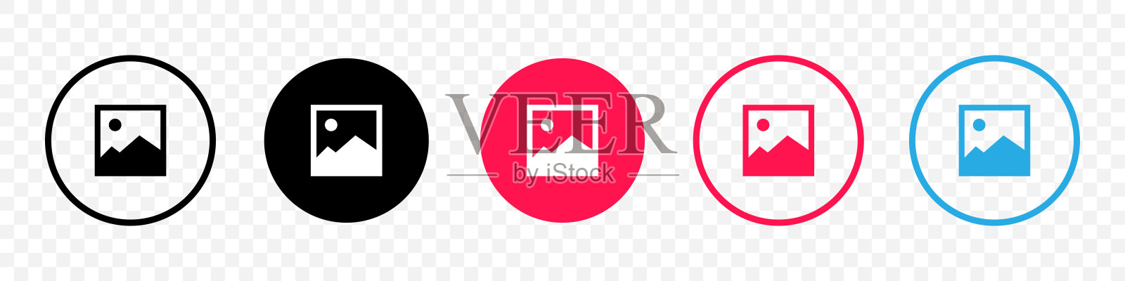 图片图标。上传照片标志。上传封面照片或头像。画廊或相册封面照片。向量图标素材