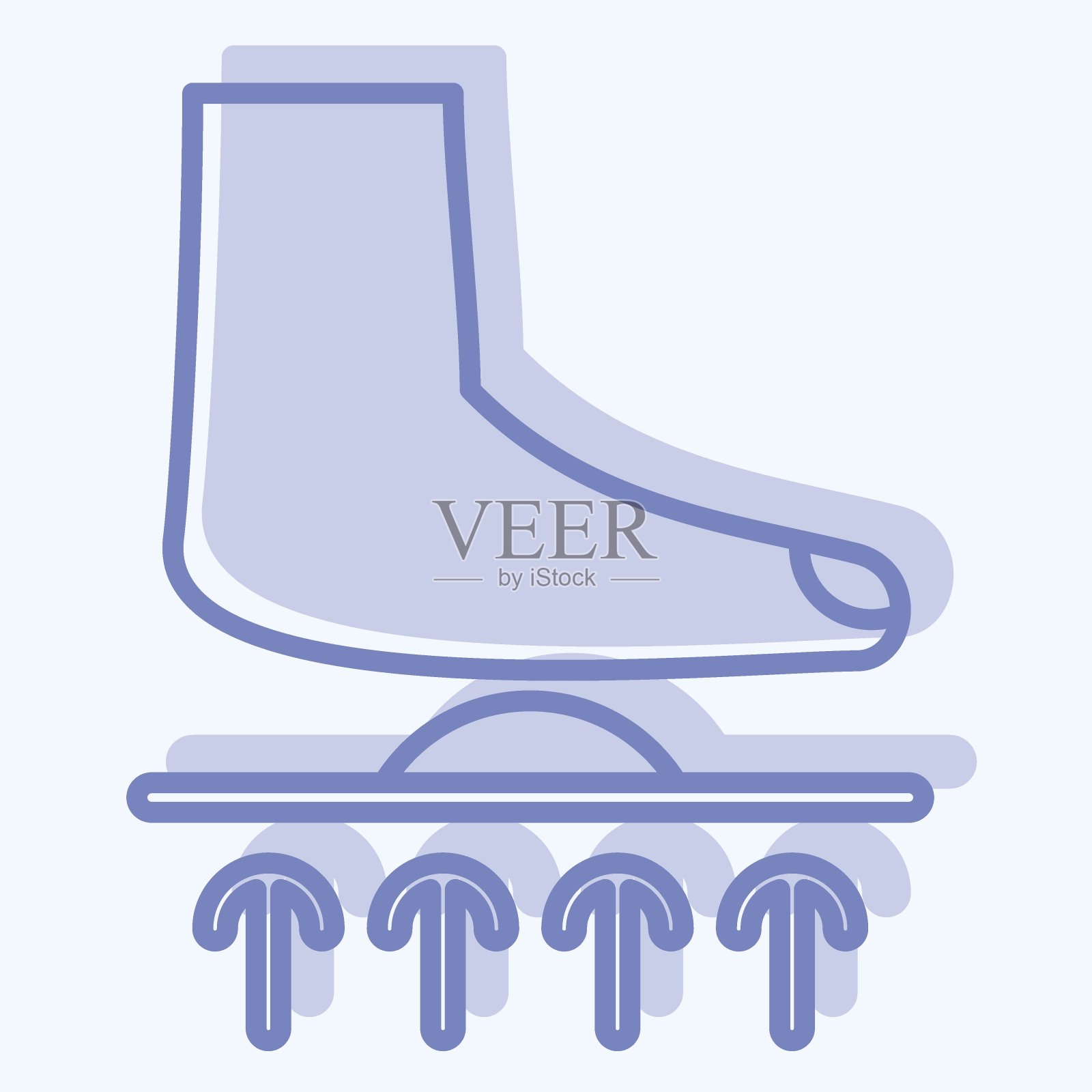 图标矫正器。与骨科符号有关。双音风格。简单的设计可编辑。简单的说明插画图片素材