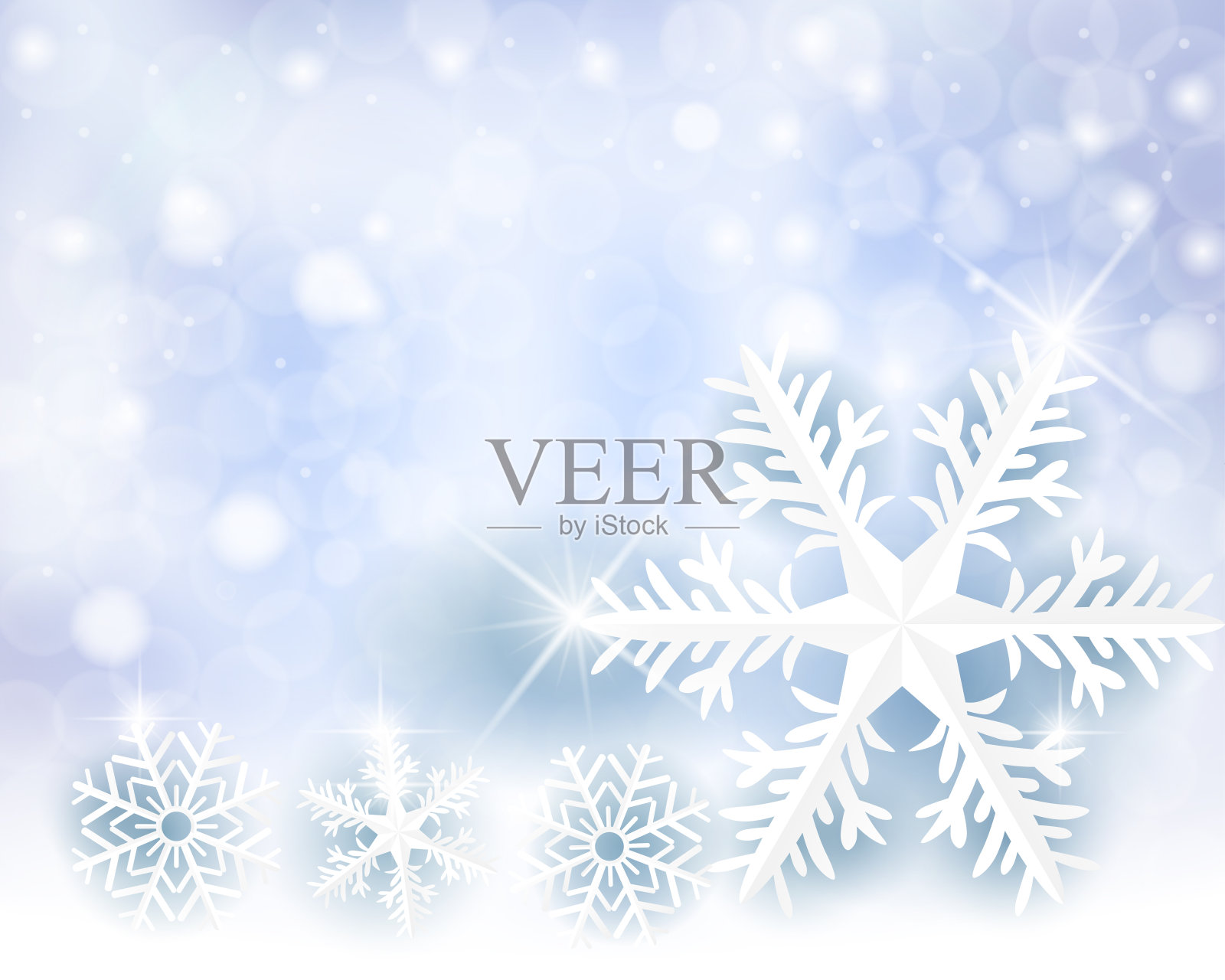 雪花的背景插画图片素材