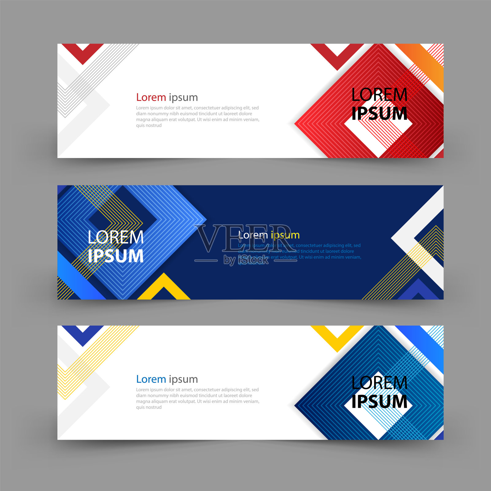 几何横幅背景插画图片素材