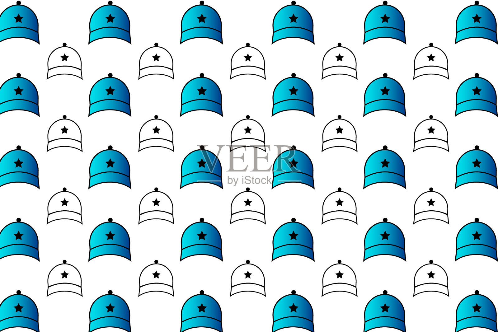 男士帽子图案背景插画图片素材