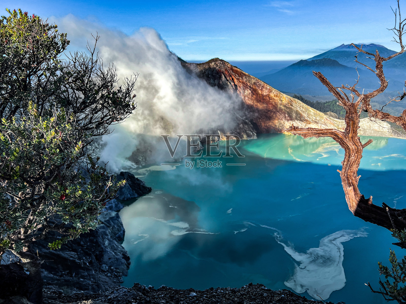 东爪哇火山口照片摄影图片
