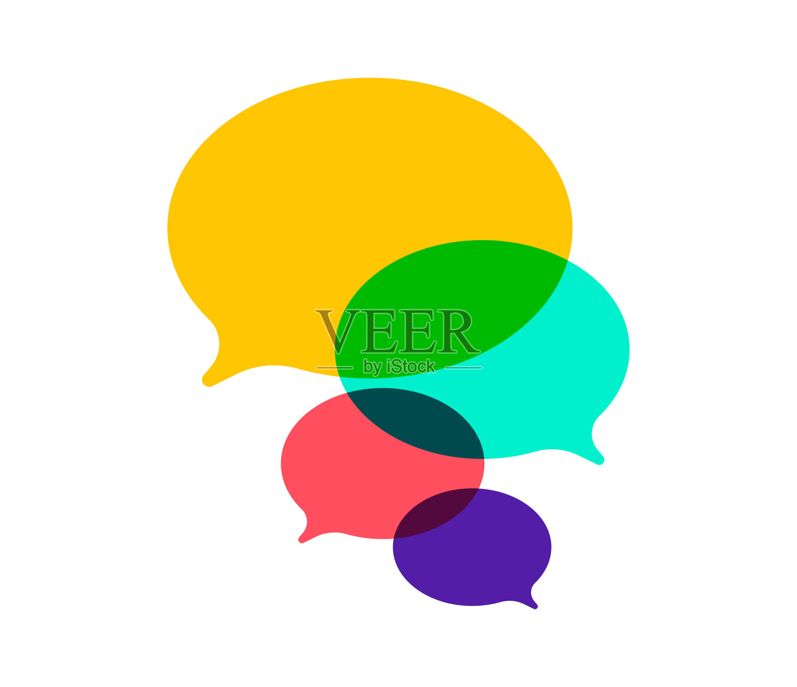 演讲泡沫插画图片素材