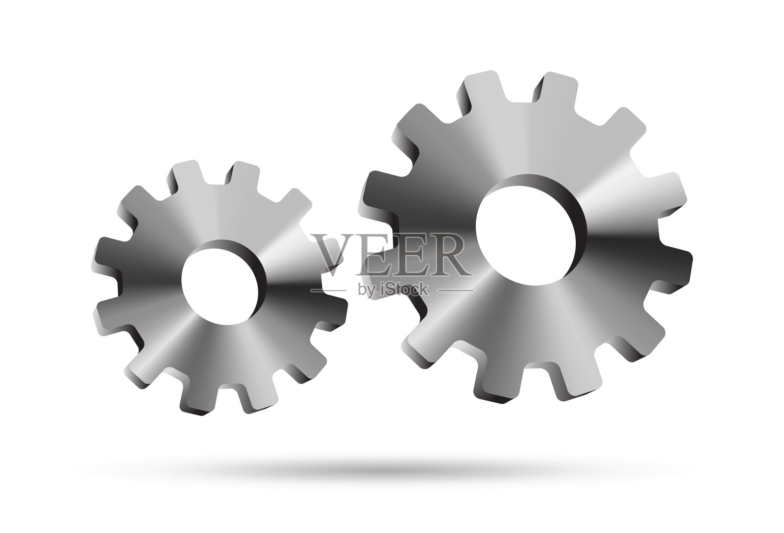 金属齿轮插画图片素材