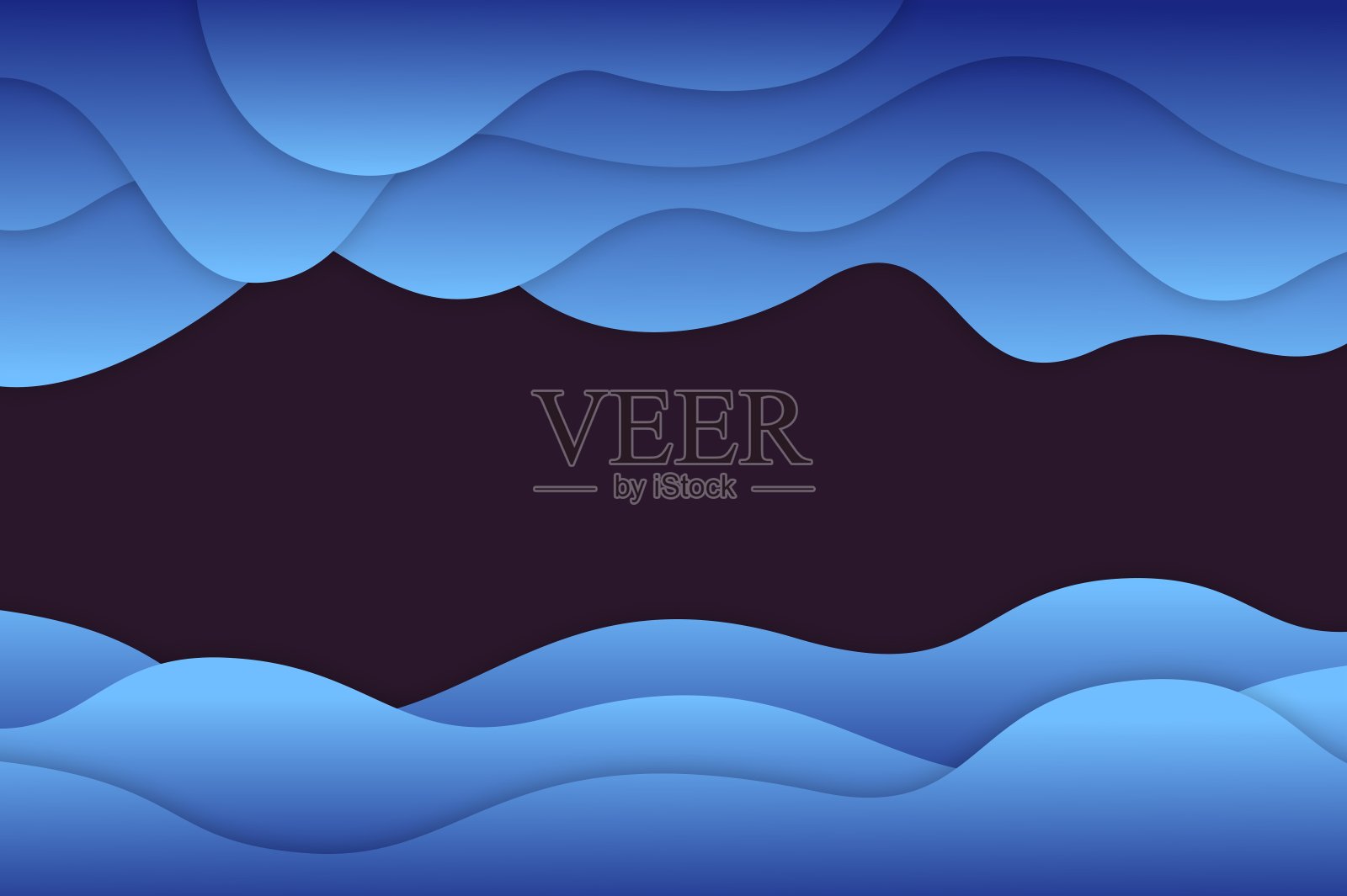 现代挥动彩色几何形状和物体插画图片素材