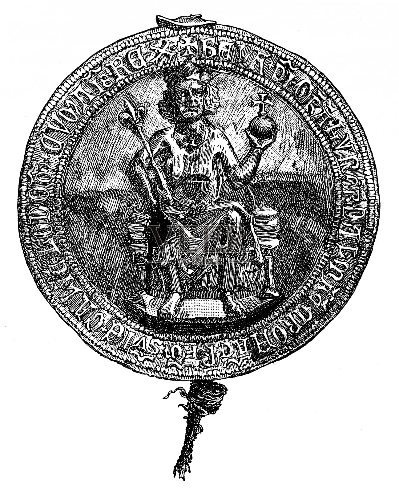 贝拉国王的金牛插画图片素材