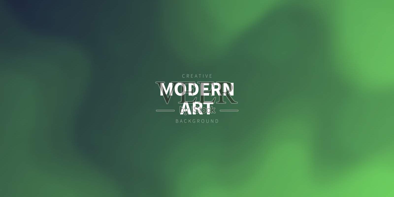 带有模糊流体形状的绿色抽象背景插画图片素材