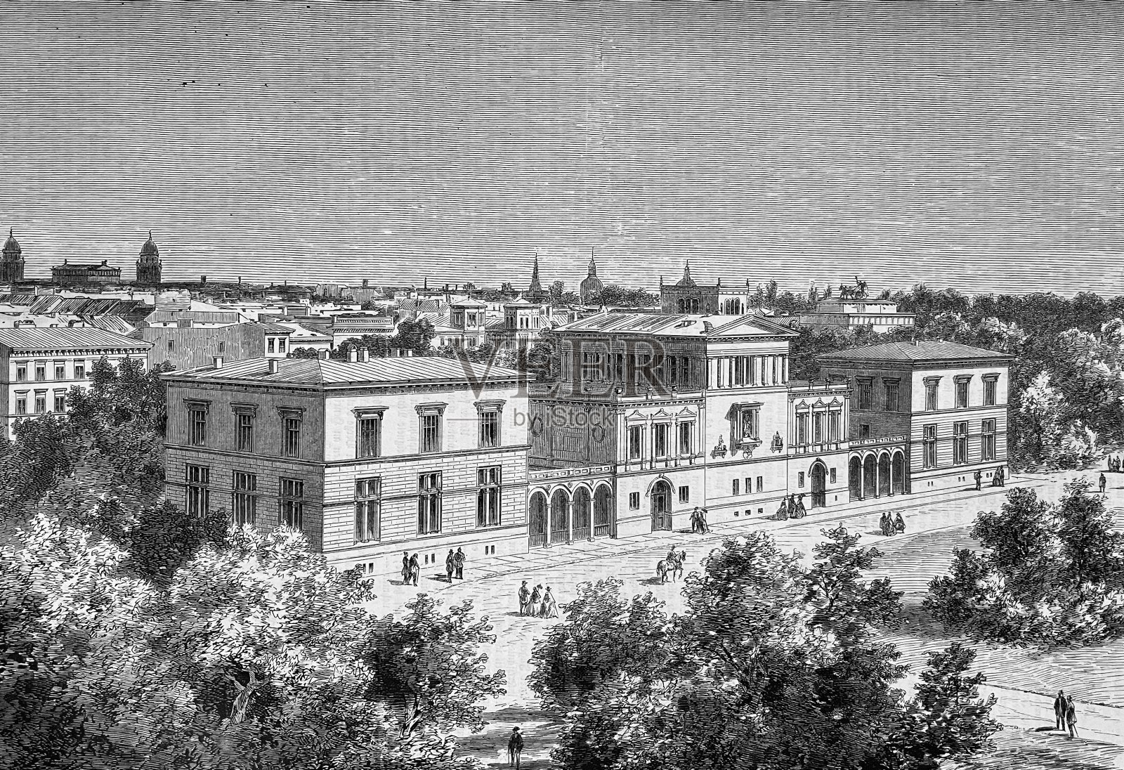 柏林动物园插画图片素材