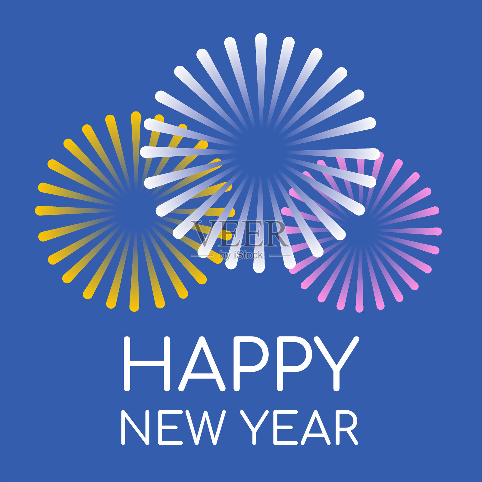 新年快乐。一年的最后一天。插画图片素材