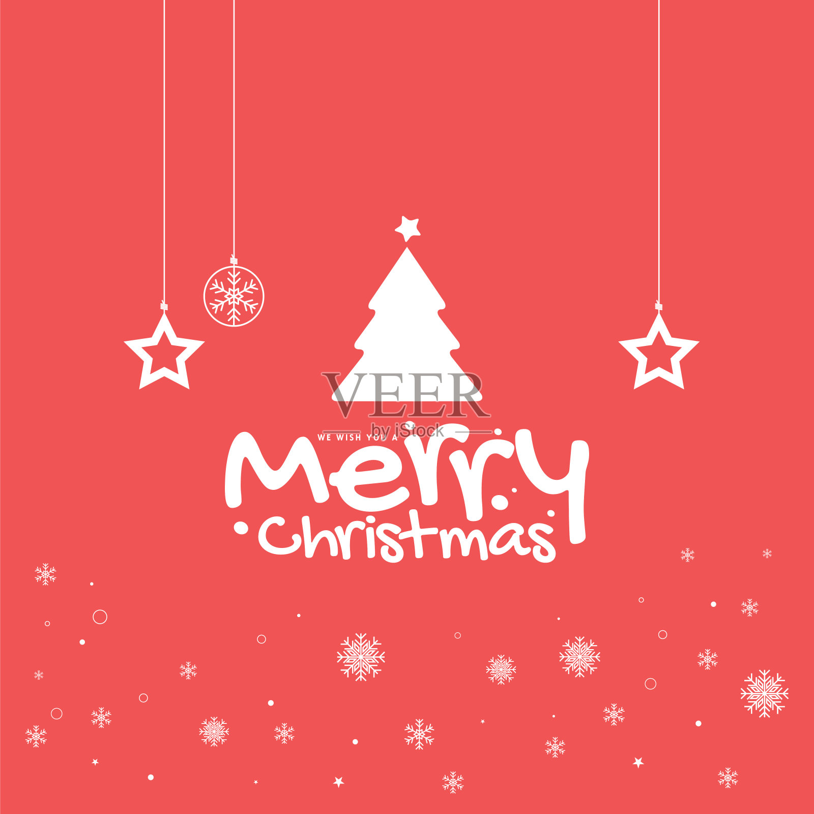 圣诞字母矢量插画快乐。节日设计为贺卡,徽章,邀请,日历等矢量股票插图插画图片素材